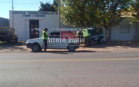 Los controles por Ruta 21 a la altura del "Cristo". Foto: Maximiliano Pascual