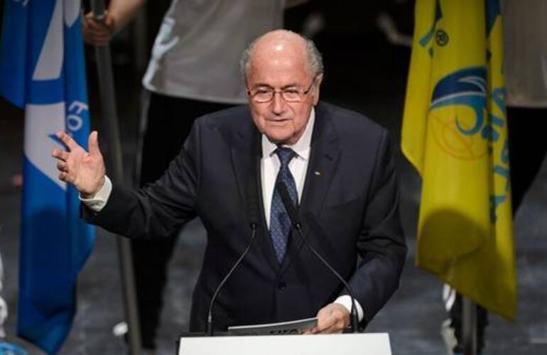Joseph Blatter presidente de la FIFA desde Zurich, Suiza. Foto: AFP