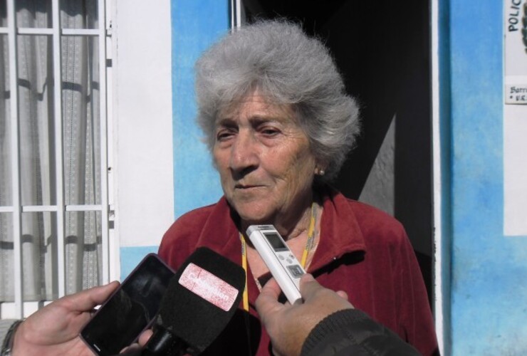 María Elena Rubiccini se presentó ayer en la Comisaría 13ª a reconocer los objetos recuperados.