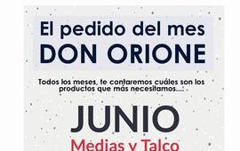 Este es el pedido del mes de Junio