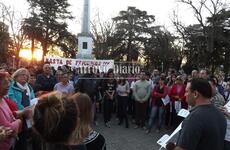 La concentración fue en la Plaza 9 de Julio