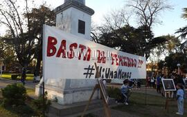 El pasado miércoles 3 de junio Arroyo Seco también se adhirió a la manifestación convocada a nivel nacional. Foto: Archivo AD
