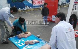 El lugar elegido fue el playón de estacionamiento de San Martín y Lisandro de la Torre