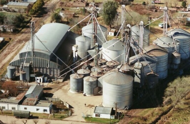 La Cooperativa Agrícola Ganadera se encuentra ubicada en los límites del pueblo, lindante a la zona rural. Foto: Diario El Sur