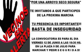 Nueva marcha por más seguridad