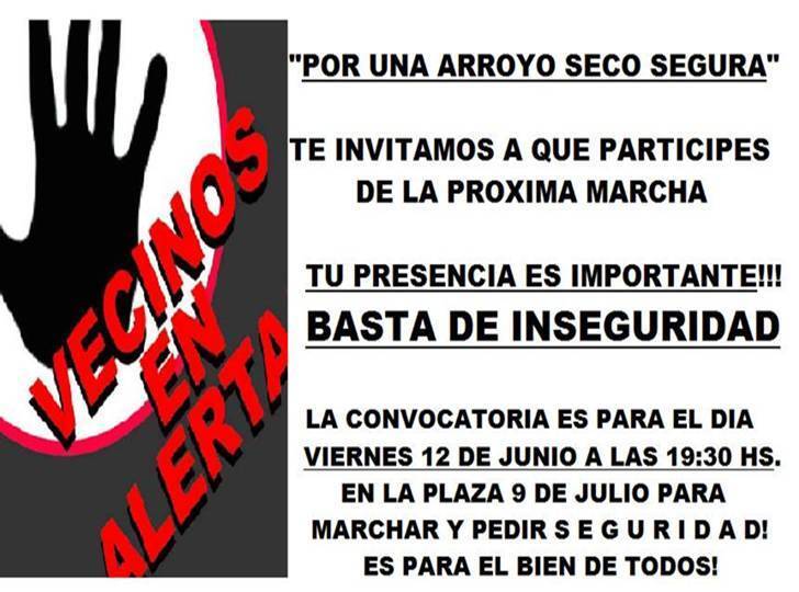 Nueva marcha por más seguridad