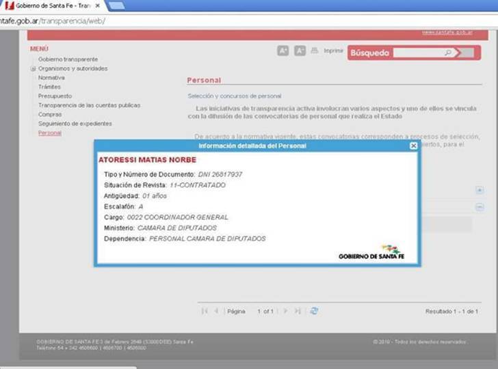 La captura de pantalla fue difundida por facebook