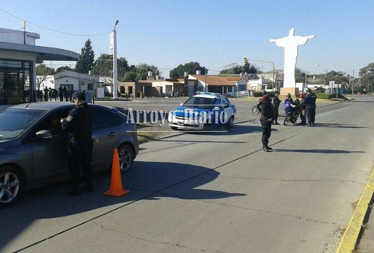 El operativo este martes en el acceso sur a Arroyo Seco