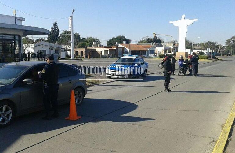 El operativo este martes en el acceso sur a Arroyo Seco