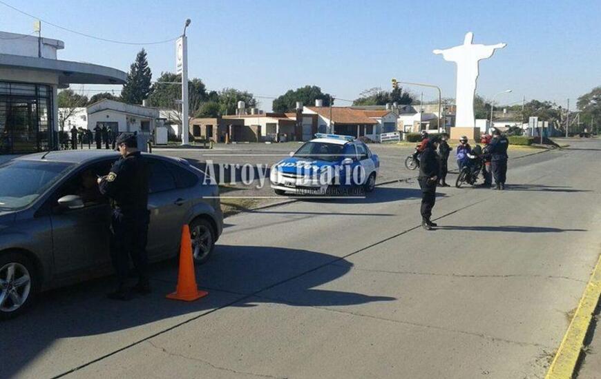 El operativo este martes en el acceso sur a Arroyo Seco