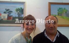 Felices. Padre e hija exponen en el Centro Cultural. Crédito: Erica Trotte