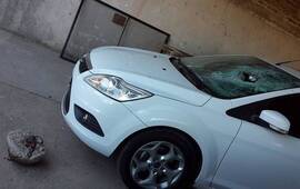 Destrozado. Así quedó el Ford Focus de la víctima