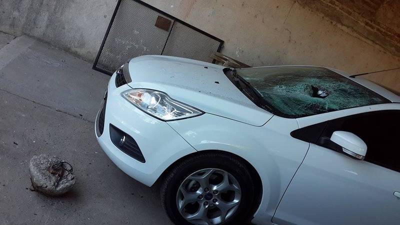 Destrozado. Así quedó el Ford Focus de la víctima