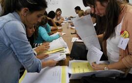 A toda máquina. Este lunes se reanudaba el escrutinio definitivo y con el recuento del departamento Rosario.