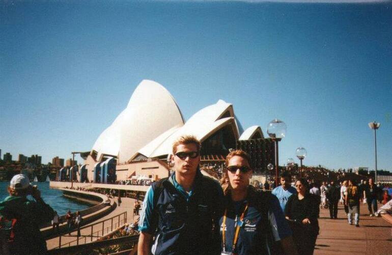 Sydney 2000. Arciprete y Fiorilli juntos en aquellas olímpiadas