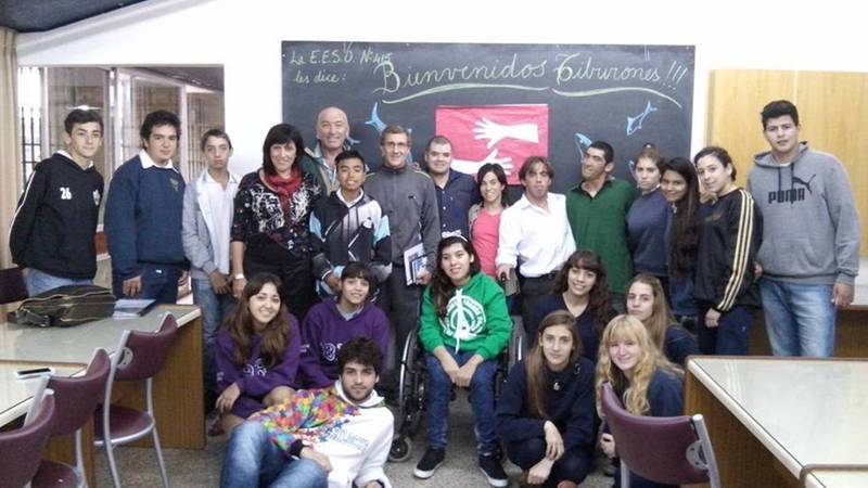 Abrazos de Agua, se proyectará en la E.E.S.O. Nº 415 Juan Bautista Alberdi. Foto: Gentileza Patricio Huerga