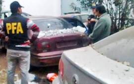 Drogas. En los patios internos de la Jefatura el Fiat Marea está hace nueve meses. Fue peritado por Gendarmería.