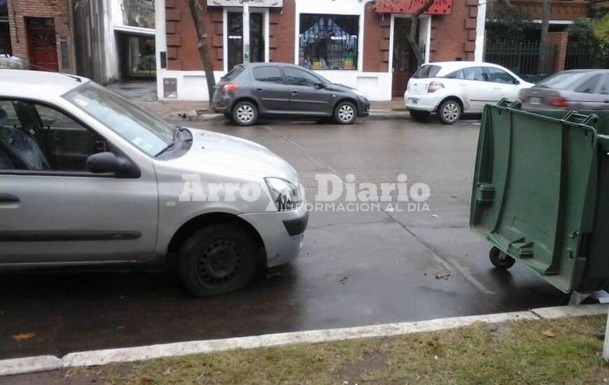 Incidente. El hecho sucedió esta mañana sobre Belgrano al 500