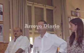 En sesión pública. Sánchez, Tonelli y Martini presentaron la minuta de comunicación este martes en el concejo. Foto: Archivo AD