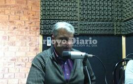 Declaraciones. Nizar Esper en los estudios de Radio Extremo 106.9
