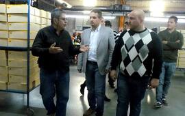 La visita. Tuvo lugar ayer jueves en horas del mediodía. Crédito foto: "La Cámpora"