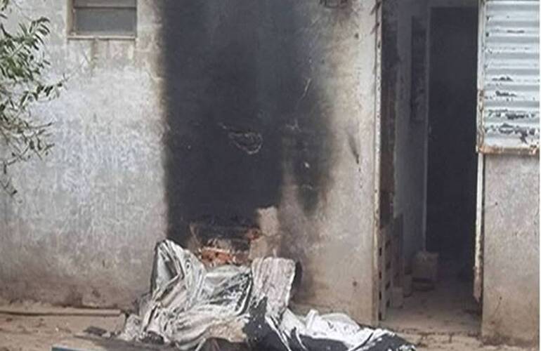 As&iacute; qued&oacute; el refugio. El hecho ocurri&oacute; en la localidad de Sauce Viejo