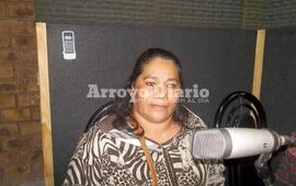 Miriam Solís, esta mañana en los estudios de Radio Extremo 106.9