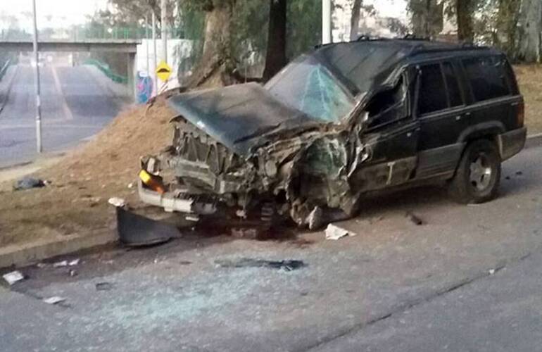 En Córdoba. El choque fatal se produjo en Costanera y Sagrada Familia.