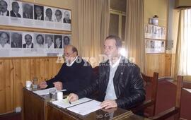 En el Concejo. Carlos Sánchez y Daniel Tonelli en plena sesión pública