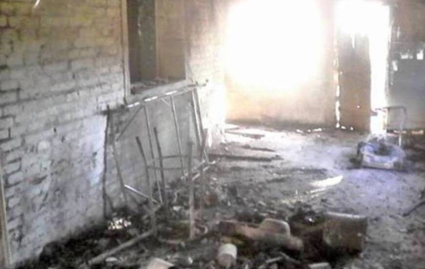 Incendio intencional. La vivienda del fin de semana del damnificado se halla en la misma localidad donde vive y fue quemada a las 4 de la mañana.