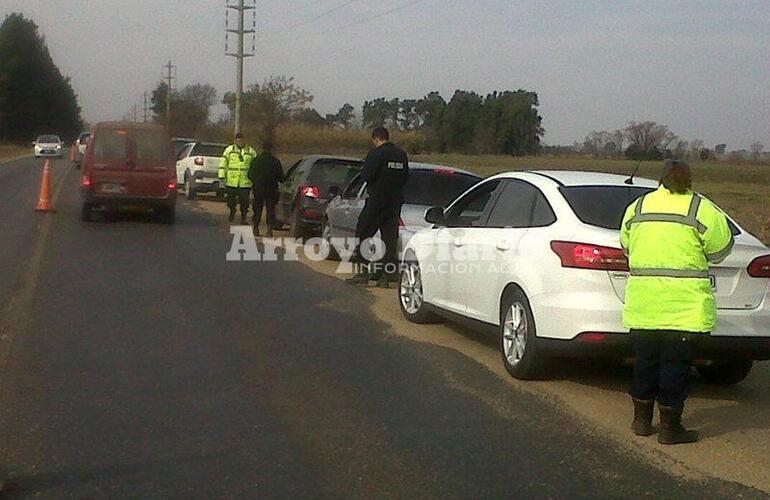 Por Ruta 21. Los controles este martes en el límite en Arroyo Seco y General Lagos