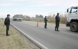 Operativo de saturación policial de la semana pasada, realizado en Empalme, Theobald y Villa Constitución. Crédito: Diario El Sur