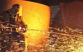 Durante el conflicto, la acería se paralizó una semana