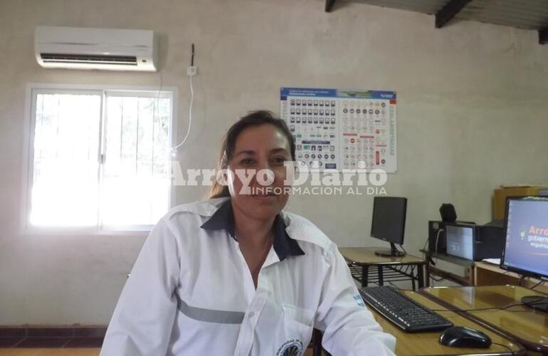 María Báez, inspectora agredida. Foto: Archivo AD