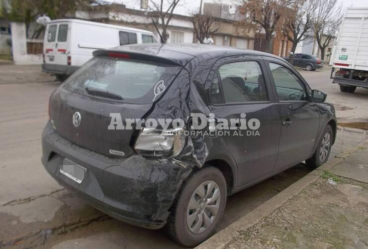 Así quedó el Gol Trend tras el accidente Así quedó el Gol Trend tras el accidente