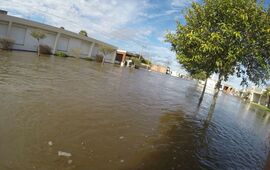 Sanford vive la peor inundación en su historia. Foto: Gentileza Marcos Paván. Archivo AD