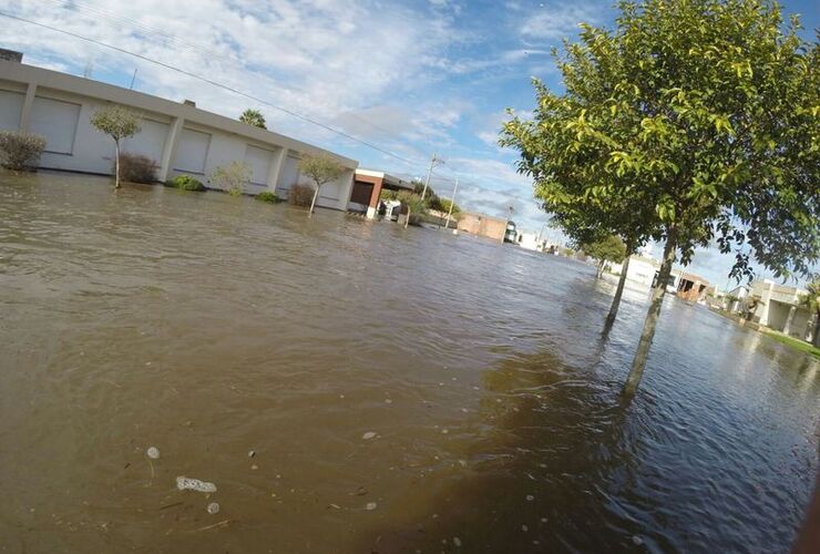 Sanford vive la peor inundación en su historia. Foto: Gentileza Marcos Paván. Archivo AD