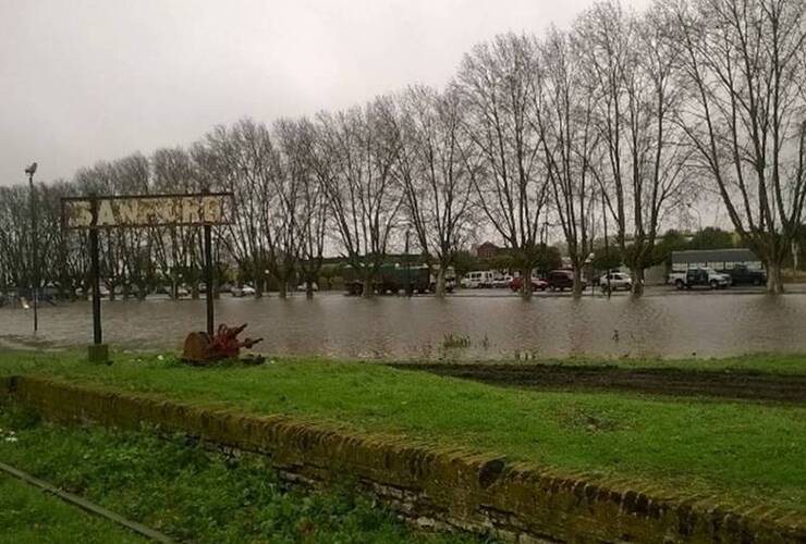 Sanford. La comuna más afectada de Santa Fe por el temporal. Foto: Rosario3.com