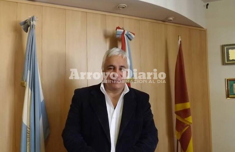 Miguel &Aacute;ngel Coradini en la intendencia interina. Foto: Archivo AD