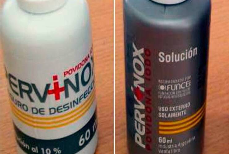 Imagen de ¡Atención! Con este envase blanco se comercializa el Pervinox trucho