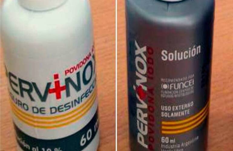 Imagen de &iexcl;Atenci&oacute;n! Con este envase blanco se comercializa el Pervinox trucho