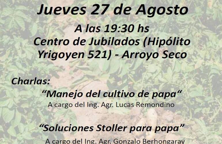 Imagen de El INTA Arroyo Seco invita a una jornada de charlas