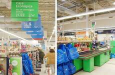La cadena de supermercados Walmart inauguró en el 2010, en sus tiendas de todo el país, la Caja Ecológica en la que los clientes no reciben bolsas para guardar su compra con el fin de crear conciencia y colaborar en el cuidado del medioambiente
