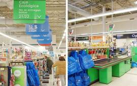 La cadena de supermercados Walmart inauguró en el 2010, en sus tiendas de todo el país, la Caja Ecológica en la que los clientes no reciben bolsas para guardar su compra con el fin de crear conciencia y colaborar en el cuidado del medioambiente