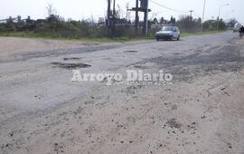 Deplorable. Así está calle Pavón a la altura de Maiztegui