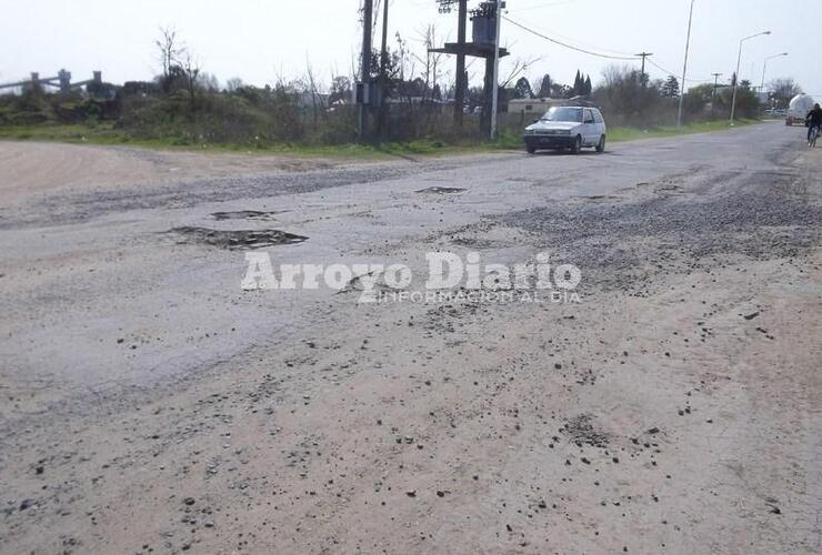 Deplorable. Así está calle Pavón a la altura de Maiztegui