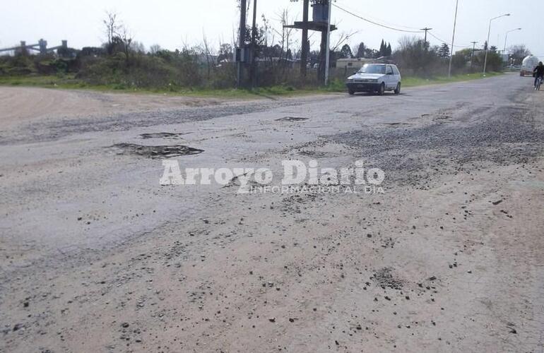 Deplorable. Así está calle Pavón a la altura de Maiztegui
