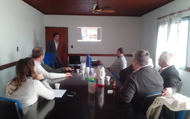 La presentación sobre el funcionamiento de la Aplicación se realizó este miércoles en la municipalidad. Foto: Florencia D´Alonzo