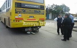 El accidente ocurrió en la esquina de Juan B. Justo y Gálvez