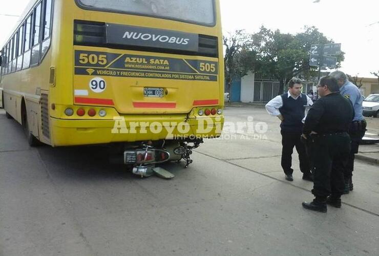 El accidente ocurrió en la esquina de Juan B. Justo y Gálvez